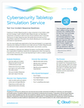 Cybersecurity Tabletop Simulation Service Datasheet (Eaches)