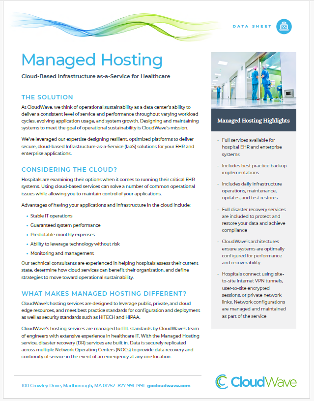 Managed Hosting Datasheet (Eaches)