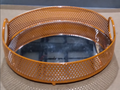 Orange decorative tray (Eaches)