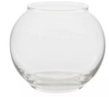 Small glass round vase (Eaches)