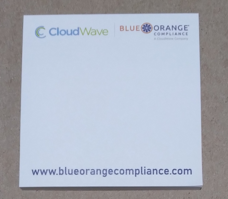 Sticky notes: BlueOrange + CloudWave cobranded (Eaches)