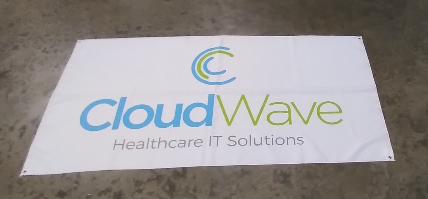 CloudWave Cloth Hanging Banner w/Grommets (Eaches)