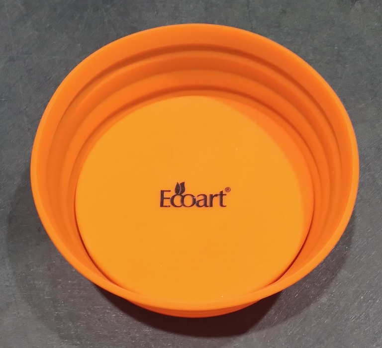 Small Orange Silicone Collapsible Bowl (Eaches)