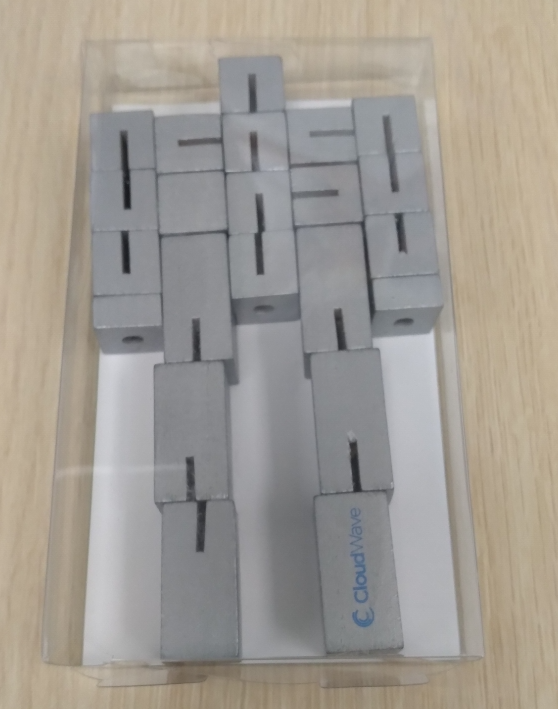 CloudWave Silver Little Robot Fidget Toy w/CloudWave Logo (Eaches)