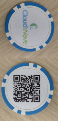 CloudWave - BOX of QR Code Poker Chips(1 BOX)